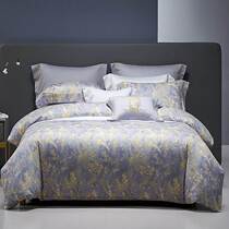 MINE Bed cotton mill wool printed bed goods 4 sets Outside the window 60S Pure all cotton autumn new home spun sheet kit