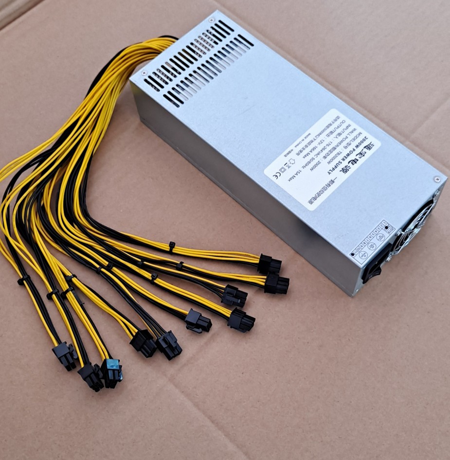 New Tongbao 2000w power supply 2u power supply silent power supply 8 cards