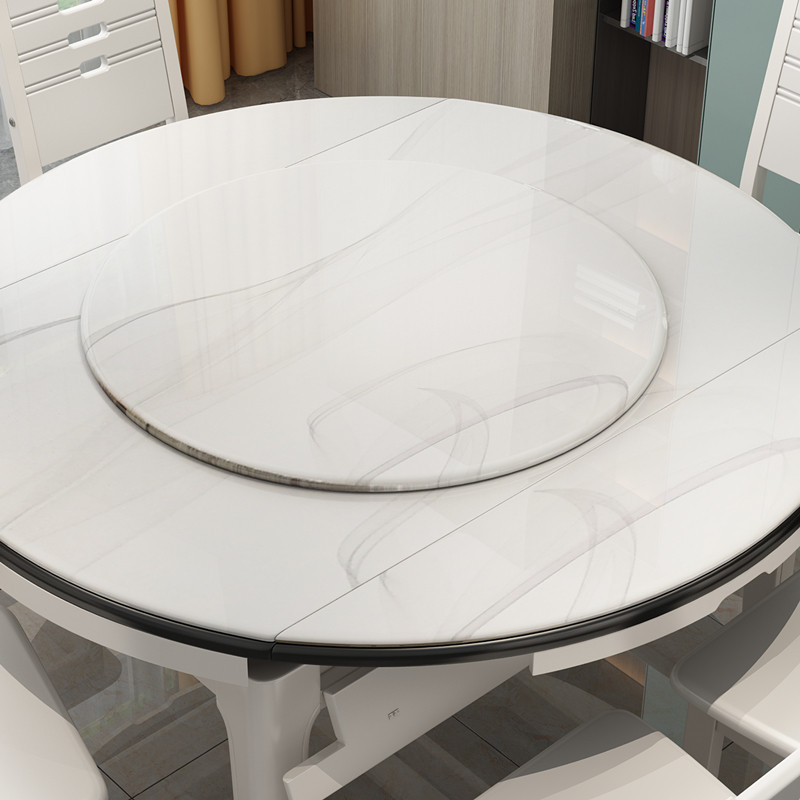 Single turntable hyperlinks not only sell matching table solid wood round table for home small family type dining table modern dining table and chairs