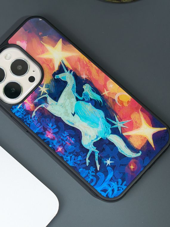 Unicorn Fairytale New Artsy Painted Illustration 15, 14, 13, 12, 11 iPhone Case