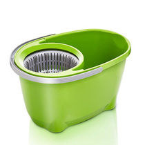 3M mop bucket scgby rotating plastic basket T0 household hand-pressed bucket mop single bucket drain basket