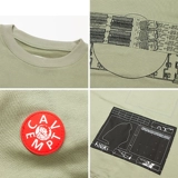 Life Cavented 2023FW CE Grey Green -зеленый воск с окрашенной ретро -вышив