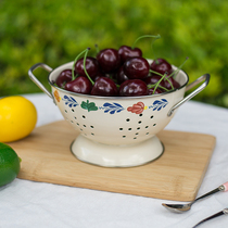 Powder Yan European lace home fruit tray with drain hole fruit basin candy pot tea table table table top ornaments anti-rust