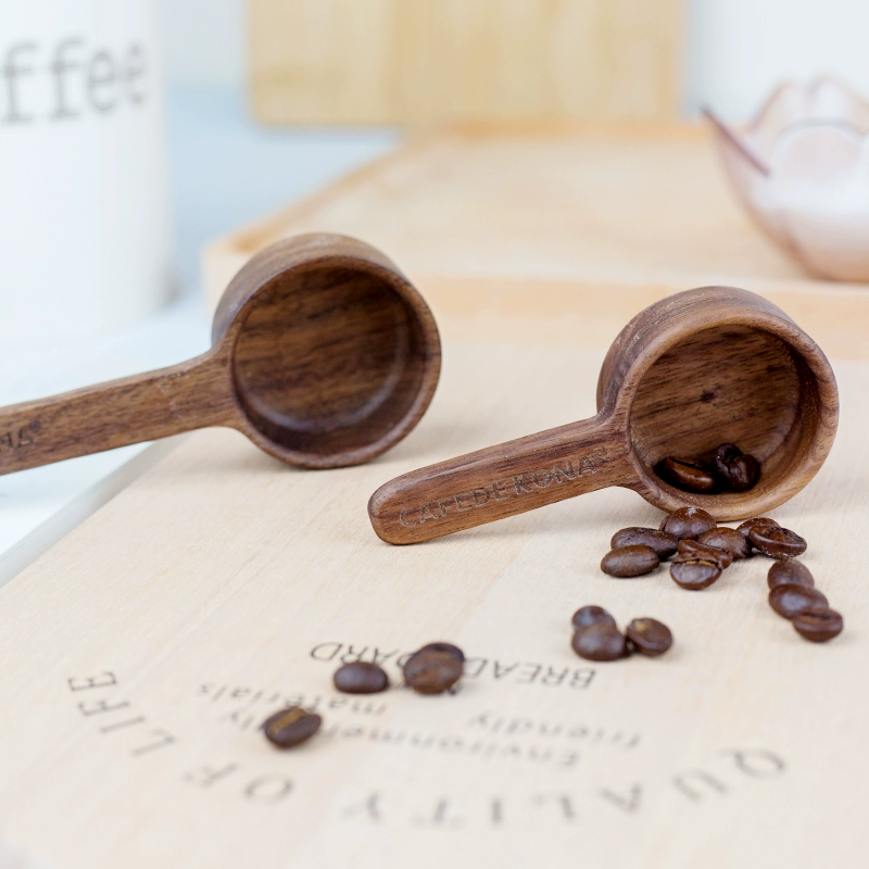 Muỗng cà phê đo muỗng cà phê bằng gỗ rắn muỗng cà phê bột định lượng muỗng đo muỗng thìa sữa bột 8g 10g - Cà phê
