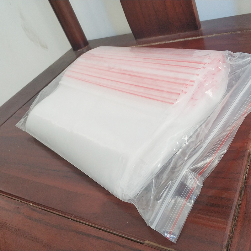 Rugged clip chain self-proclaimed bag plastic bag transparent bag clip chain bag Cosmetic Snack Bag Nut Snacking Bag