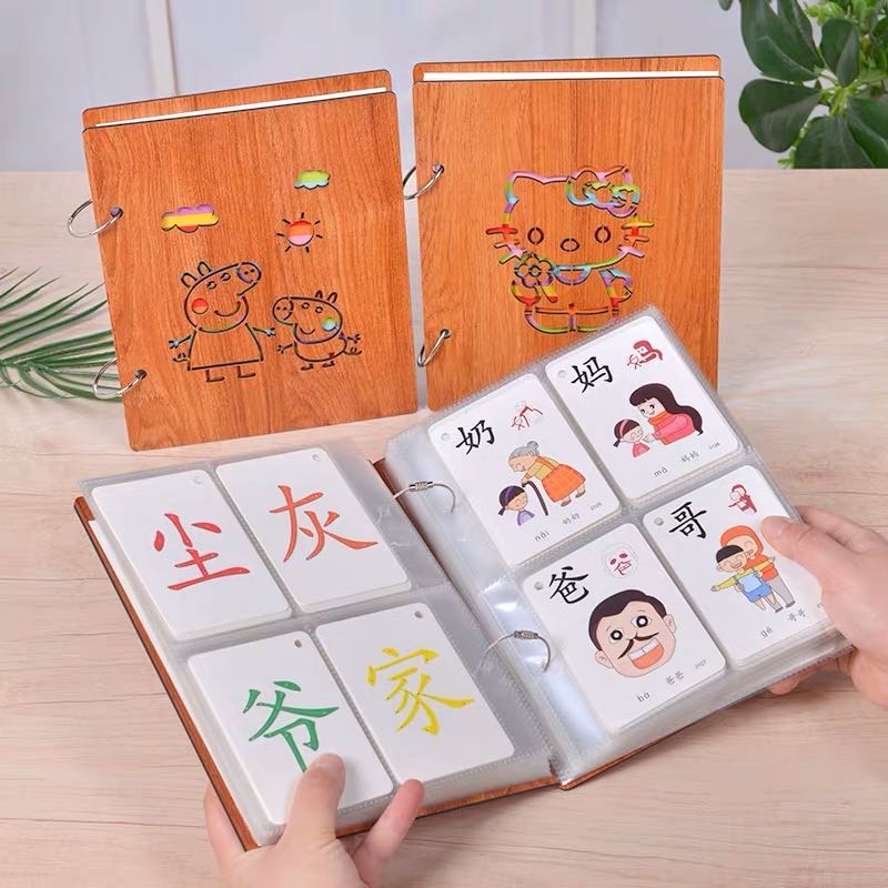 3-inch care bay photo card accommodating booklet Children's literacy card intake Book 7 * 10 can accommodate up to 400 sheets