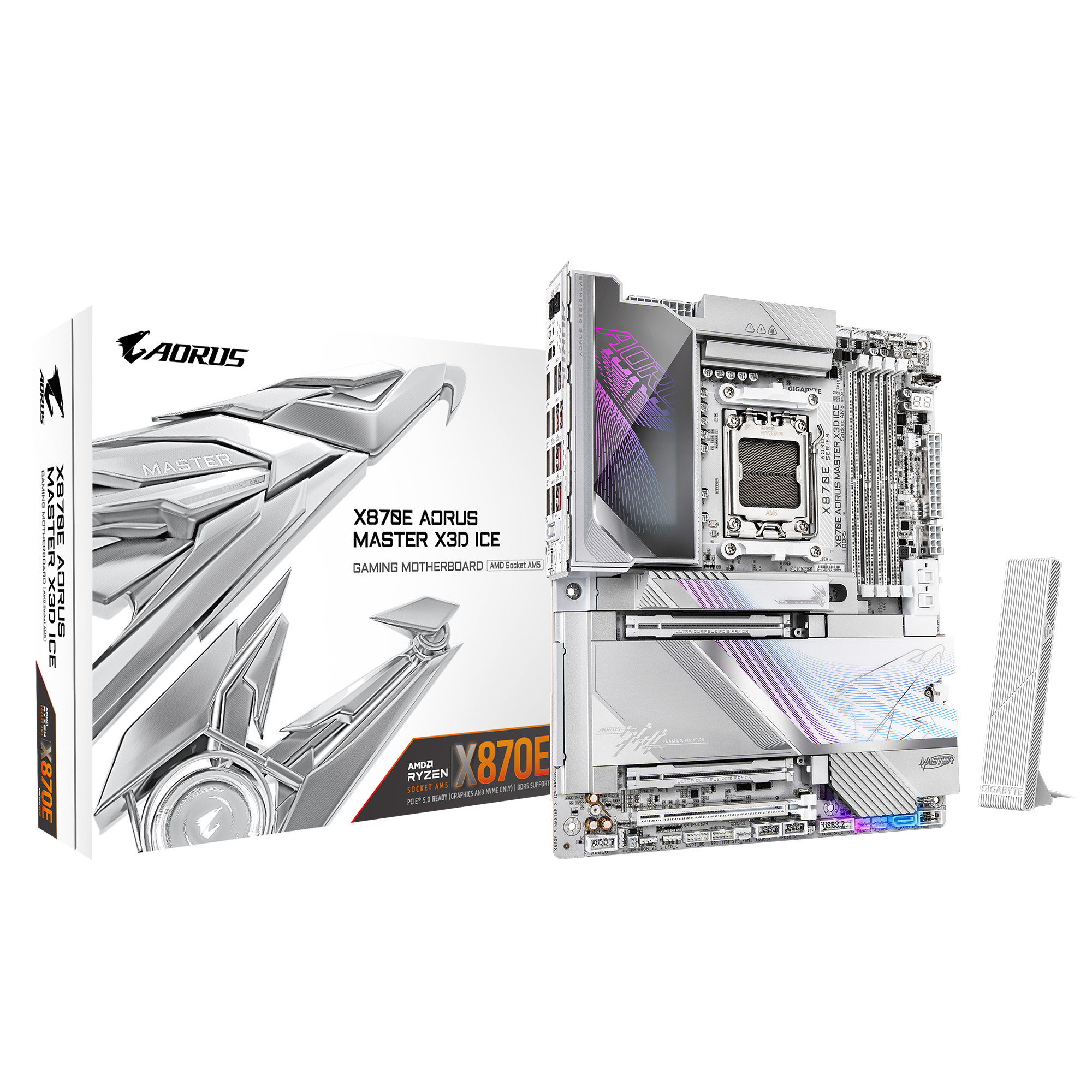 Gigabyte/ X870E AORUS MASTER X3D Super Sculpture Super Ice Sculpture Новая материнская плата