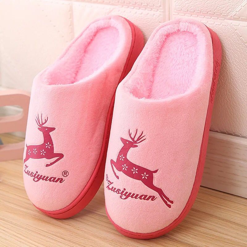 Dép cotton mới 2018 cho nữ mùa thu đông dép lv chính hãng