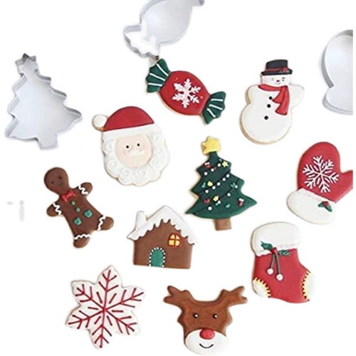 Рождественская печенья из нержавеющей стали набор плесени Рождество из нержавеющей стали печенья