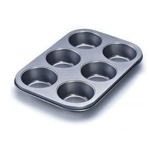 6 Cups Muffin Pan non-stick Cupcake Baking Bakeware Mould