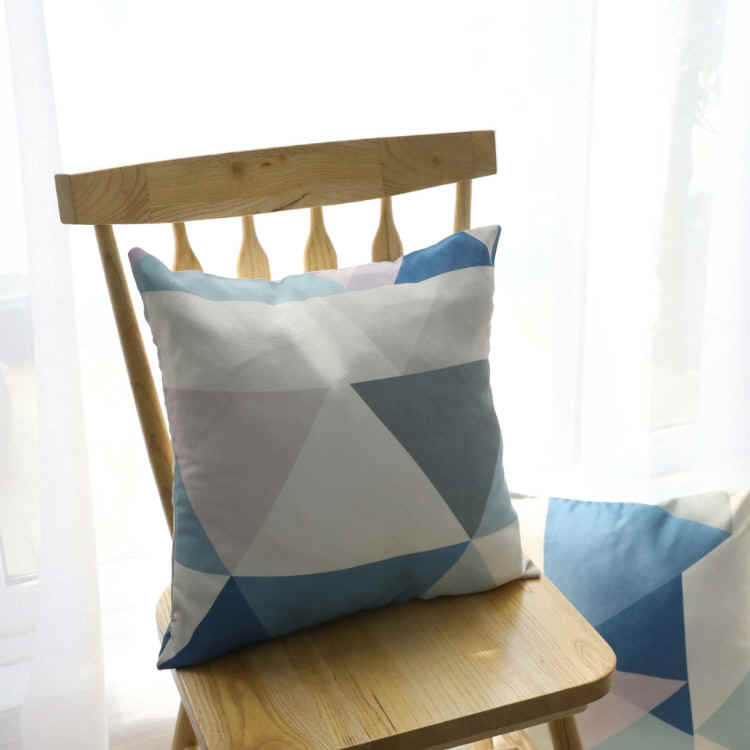 Simple geometric large triangle cushion sleeper new product Nordic coloured sofa cushion car seat back