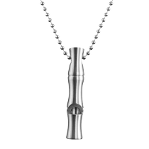 Outdoor survival whistle special stainless steel boys necklace jewelry childrens toys gifts custom engraved whistle