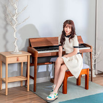 Amason Amason Pearl River Piano 88 key Hammer specialized household smart digital exam piano small yellow table