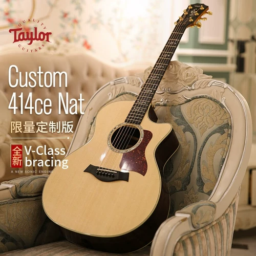 Тейлор 314ce 414cer 424 Американская полная полковая акустическая гитара Индивидуализированная