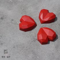 Red Loving Wall Decoration Cement Letter Living Room Bedroom Cute Solid Pendulum Pieces Nordic Wind ideas