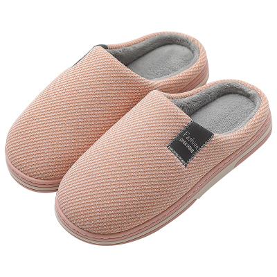 家居室内厚底家用棉拖鞋男女款