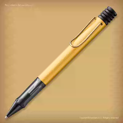 Lingmei ballpoint pen press type LAMY ballpoint pen LX light luxury rose gold star sea silver metal German original high-end