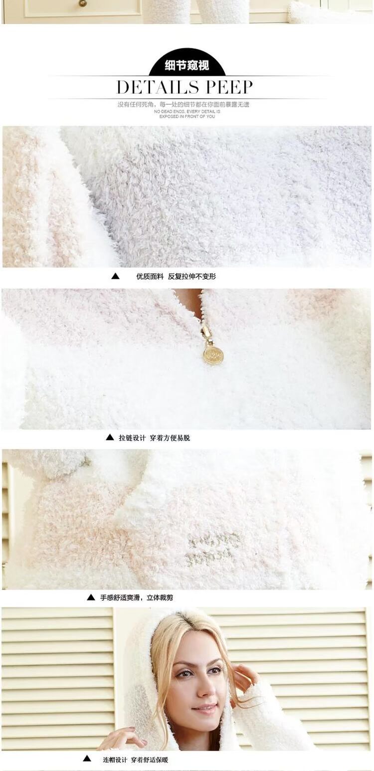 Ya 茜 đồ lót mùa thu đông mới quý cô màu đơn giản trùm đầu dài tay áo sơ mi đơn giản phục vụ đồ ngủ tại nhà sọc shop thời trang nữ