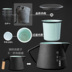 Yiwen Gốm Du lịch Bộ Trà Văn phòng Kung Fu Express Cup One Pot Hai Cup Ba Cup Ấm trà đơn giản - Trà sứ bình pha trà có lưới lọc inox Trà sứ