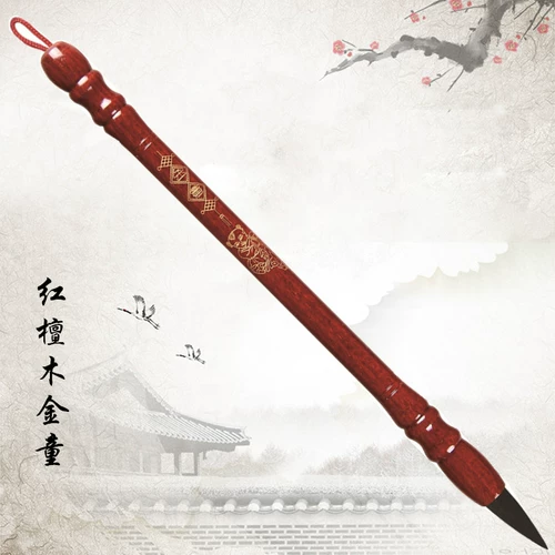 Детская кисть для письма, сувенир, краска для волос из сандалового дерева ручной работы