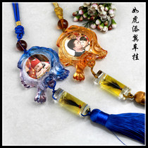 Fetal Hair Newborn Baby Memorabilia Haircut Hair Tiger Year Pendant Necklace Born Courtesy of a hair car hanging like a tiger Add to wing