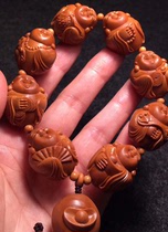 Olive Core Eight Treasures Maitreya Handstring Beads Hand-carved 2 2 Big Seeds Mens Wenwen Bracelet Famous Works
