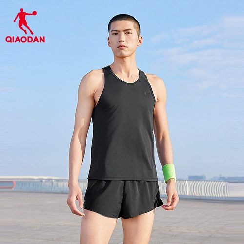 乔丹 Мужской летний спортивный костюм, легкая и тонкая дышащая майка без рукавов, шорты, комплект, для бега