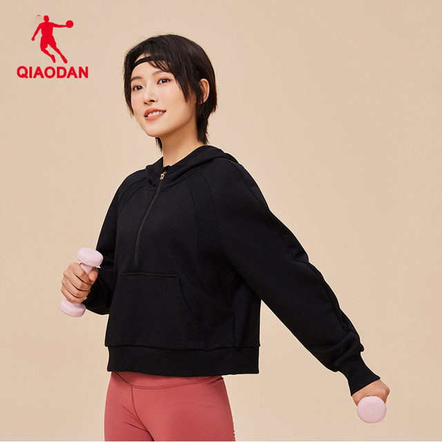 China Jordan Sports Sweatshirt Women 2024 Spring New Hooded Pullover Kangaroo Bag Women's Top Training Casual