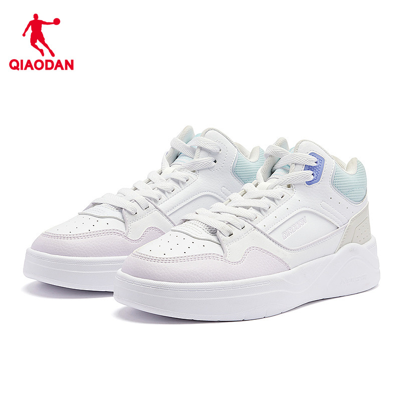 Lingmiao Hi Jordan Mall Same Style Women's Sneakers Autumn and Winter New Leather White Versatile High-Top Sports Shoes