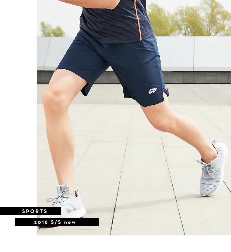 Quần short thể thao Jordan nam 2019 hè mới thoáng khí chạy thể dục nam dệt bình thường năm điểm quần thủy triều - Quần thể thao quần tập yoga