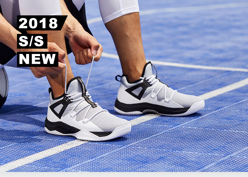 Jordan giày bóng rổ nam 2018 mùa hè mới giúp đỡ cao giày bóng rổ mặc hấp thụ sốc breathable giày thể thao khởi động người đàn ông giày thể thao đẹp