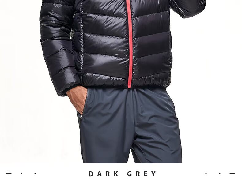 Jordan nam xuống áo khoác mùa đông mỏng ngắn thể thao giản dị mùa đông nam windproof ấm cổ áo xuống áo khoác áo phao adidas nam