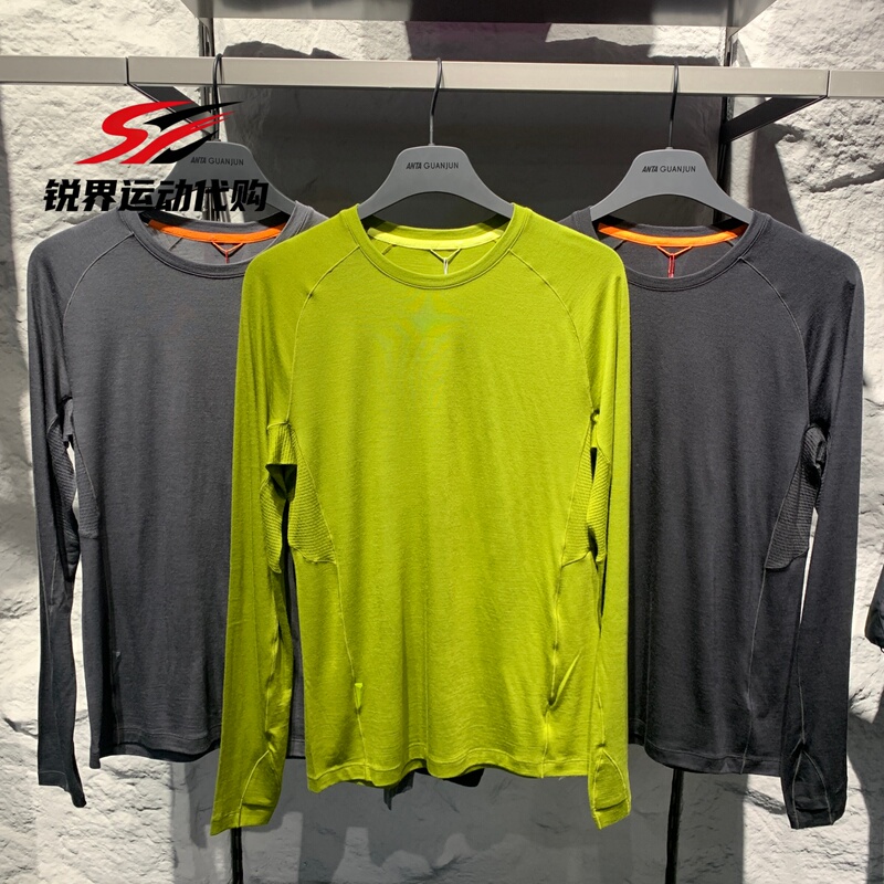 Anta Champion 2026 Autumn New Australian Merino Wool Skin-Friendly Round Neck Long Sleeve T-Shirt Men's 152630408