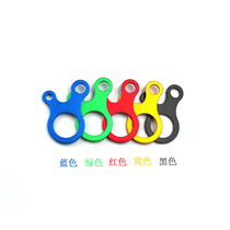 Outdoor equipment 3-hole multi-purpose quick knot buckle aluminum alloy mountaineering buckle three-hole tie rope buckle knotting tool
