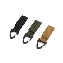 Tactical nylon webbing buckle triangle buckle outdoor multifunctional mountaineering buckle quick hanging D-type backpack hanging ring keychain