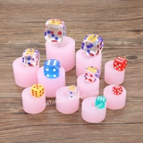 Dice Creative Drimne Tool Hotel Chef Chef Cooler Chocolate Mahjong Polynuts Силиконовая плесень
