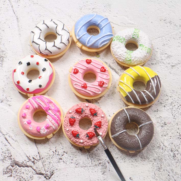 Nhỏ tươi dễ thương cô gái donut son dưỡng môi quà tặng sinh viên giữ ẩm kéo dài - Son môi son black rouge ver 6 a31