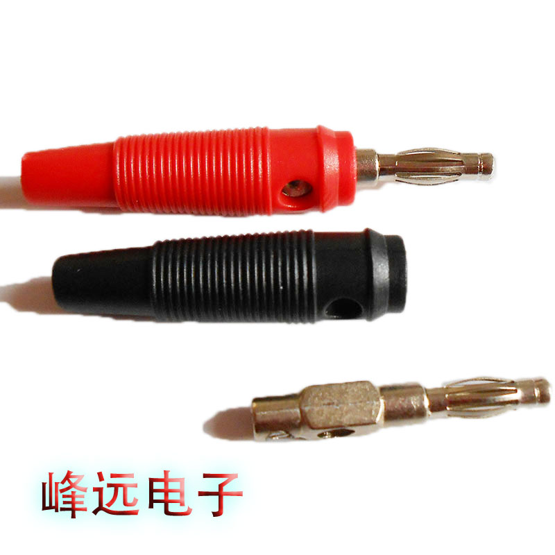 4mm Banana plug socket speaker plug Welding horn wire body Copper power amplifier plug