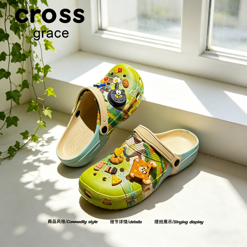【Eye-Catching】Crossgrace Summer Cat and Mouse Clogs for Men, Outdoor Non-Slip Soft-Soled Closed-Toe Slippers 【Eye-Catching】Crossgrace Summer Cat and Mouse Clogs for Men, Outdoor Non-Slip Soft-Soled Closed-Toe Slippers