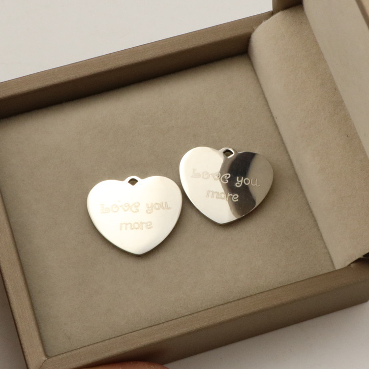 Cross-Border Hot Selling Simple Personalized DIY Pendant Heart Butterfly Accessories European and American Creative Bracelet Necklace Pendant