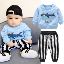 Baby boy childrens health clothes boys baby 3 autumn and winter clothes Foreign suit 1 year old New Year New Year out baby