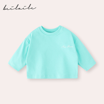 Bella Le baby clothes girls long-sleeved T-shirt summer clothes 0-1 years old 3 boys baby bottoming shirts cotton top clothes summer clothes