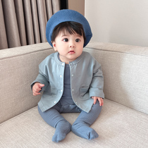 Infant childrens clothes boys baby knitted cardigan sweater outer suits children girls 1 year old 3 months spring and autumn
