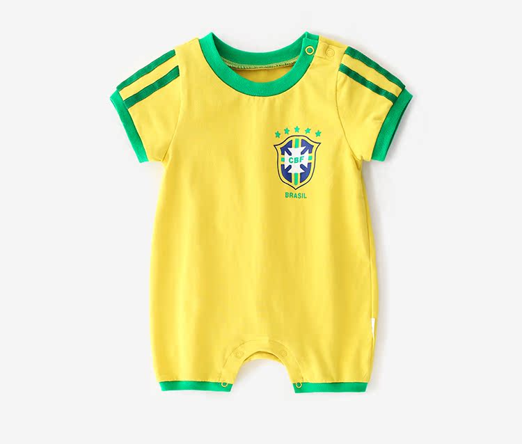 2018 World Cup jersey 7 bé 4 piece quần áo 2 mùa hè 1 nam bé 0 năm 3 tháng 5 thủy triều quần áo 6 quần áo bóng đá