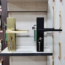 Door Lock Indoor Bedroom House Door Lock American Black Gold Solid Wood Door Handle Home Mute Door Lock 777-03