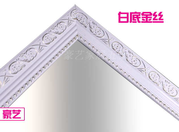 Hao Yi Châu Âu rắn gỗ thay đồ gương phù hợp gương cơ thể gương sàn treo tường gương sống nhà gương lớn - Gương gương cổ điển