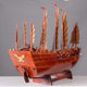 Ancient sailing ship model decoration ornaments Zheng He treasure ship wooden ship Ming Dynasty Zheng He sailed to the West to simulate wooden ship finished product