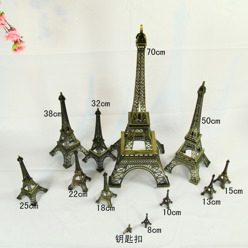 巴黎铁塔模型金属埃菲尔铁塔模型摆件装饰品摄影道具礼物5