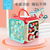 Baby children six-sided box 1-3 years old baby early education educational toys multifunctional cognitive polyhedron male and girl building blocks