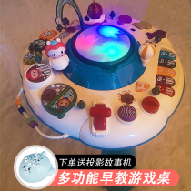 Baby child learning table multifunctional early education bilingual game puzzle music toy table Baby Game Table 1-3 years old